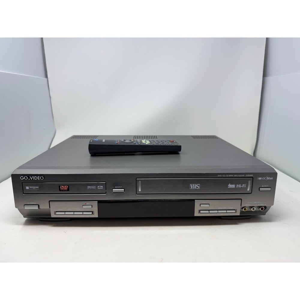GO VIDEO SonicBlue DVR4400 DVD VHS Combo Player Recorder Tested Working Remote